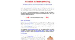 Desktop Screenshot of insulation-installers.co.uk