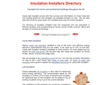 Tablet Screenshot of insulation-installers.co.uk